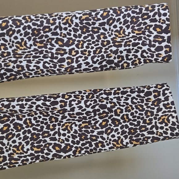 J.Crew Snow Leopard Print Slim Ankle Pants 0 High Rise Preppy Animal Trousers - Picture 8 of 16